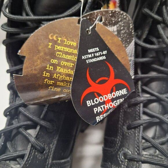 S.W.A.T. 9 Inch Side Zip Waterproof  Combat Riding Work Boot US 11.5 Mens 123401 - Picture 9 of 12